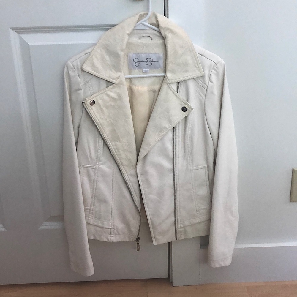 White leather jacket